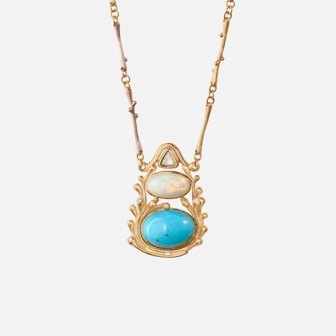 Ole Lynggaard Halsketten | Hochkarätige Juwelierkunst | BoHo-Anhänger an Nature-Collier