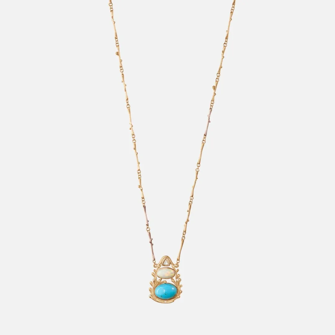 Ole Lynggaard Halsketten | Hochkarätige Juwelierkunst | BoHo-Anhänger an Nature-Collier