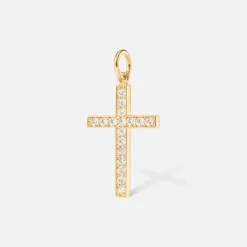 Ole Lynggaard Anhänger | Cross anhänger pavé