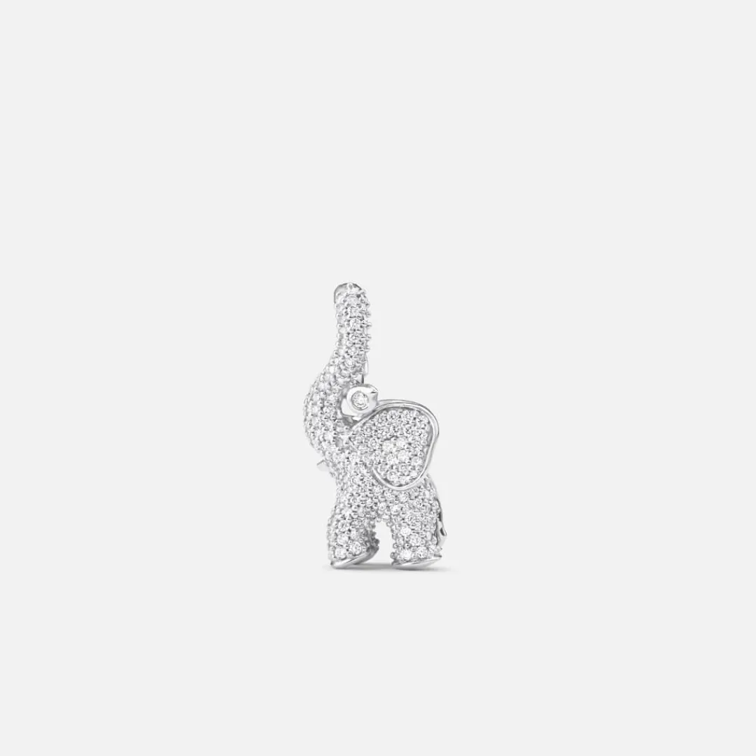 Ole Lynggaard Anhänger | Elephant anhänger medium Pavé