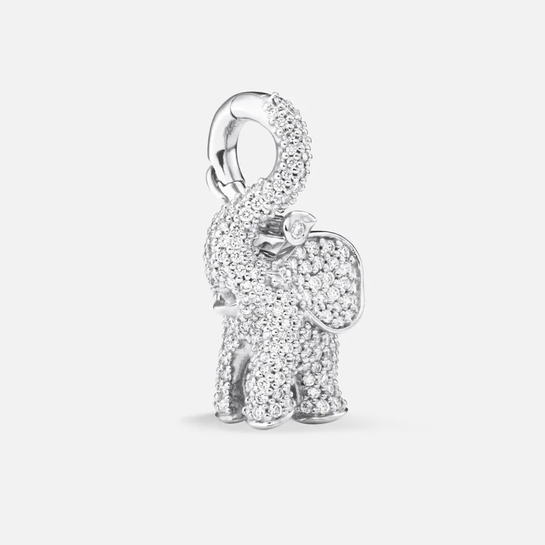 Ole Lynggaard Anhänger | Elephant anhänger medium Pavé