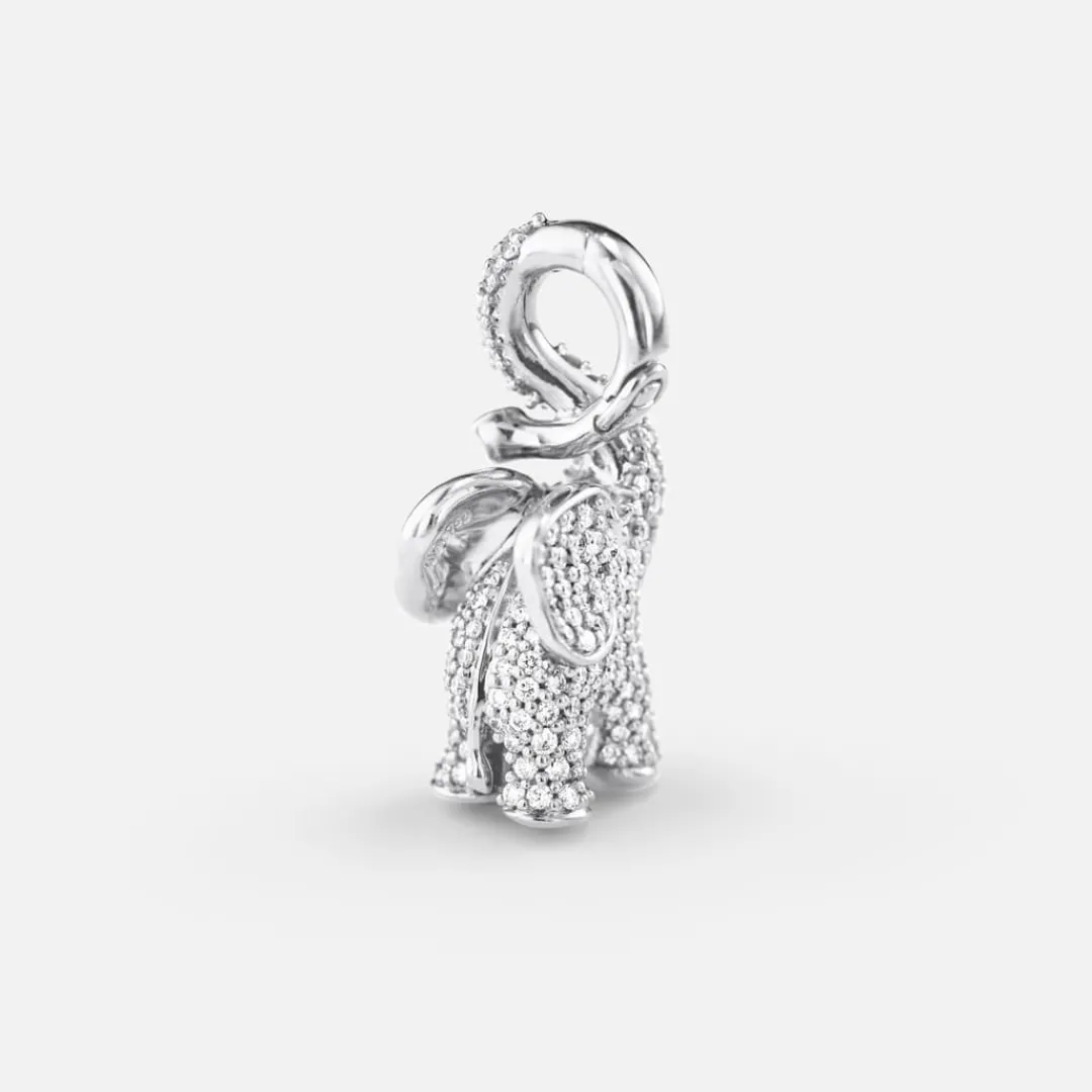 Ole Lynggaard Anhänger | Elephant anhänger medium Pavé
