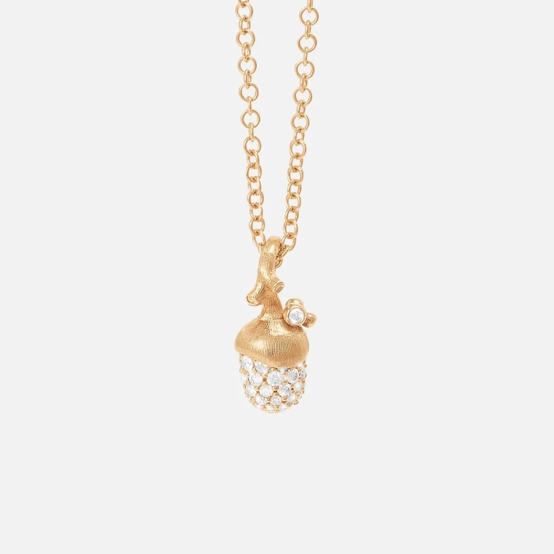 Ole Lynggaard Anhänger | Forest Acorn pendant small pavé