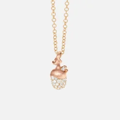 Ole Lynggaard Anhänger | Forest Acorn pendant small pavé
