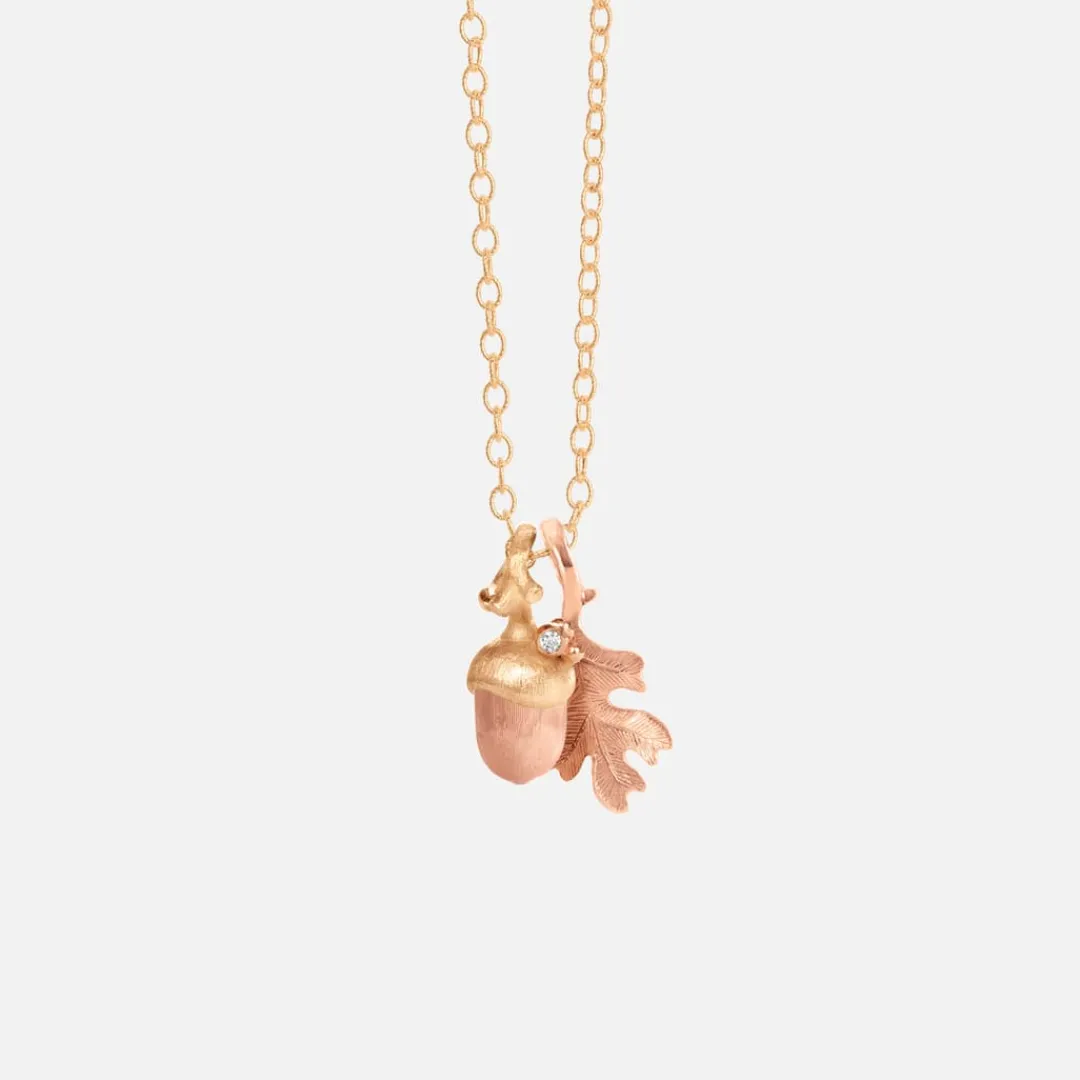 Ole Lynggaard Anhänger | Forest Oak leaf pendant small