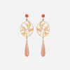 Ole Lynggaard Ohrringpaare | Leaves Dream catcher earrings