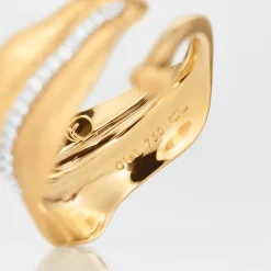 Ole Lynggaard Ringe | Leaves Ring medium pavé