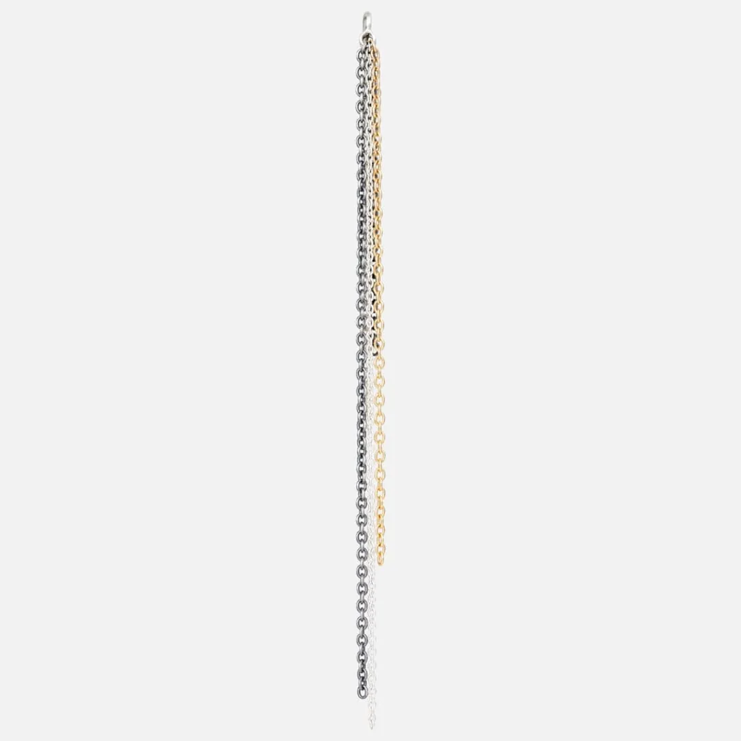 Ole Lynggaard Ohrring Anhänger | Lotus Chain Ohrring-Anhänger 7,5 cm