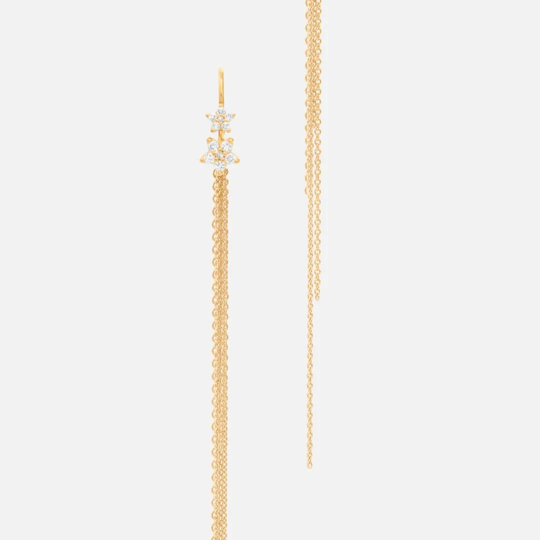 Ole Lynggaard Ohrring Anhänger | Lotus Chain ohrring-anhänger 14 cm