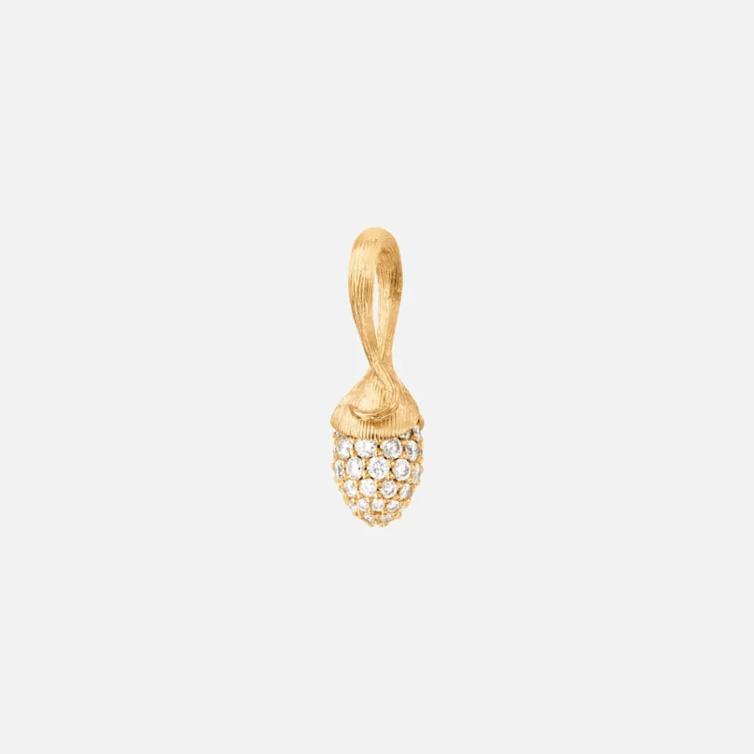 Ole Lynggaard Anhänger | Lotus Sprout pendant mini pavé