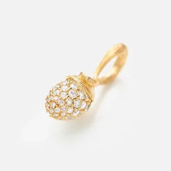 Ole Lynggaard Anhänger | Lotus Sprout pendant mini pavé