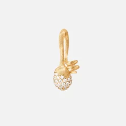 Ole Lynggaard Anhänger | Lotus Sprout pendant pavé