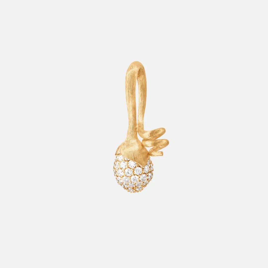Ole Lynggaard Anhänger | Lotus Sprout pendant pavé
