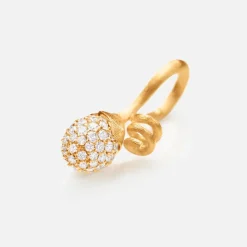 Ole Lynggaard Anhänger | Lotus Sprout pendant pavé