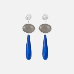 Ole Lynggaard Ohrringpaare | Lotus stud earrings pavé
