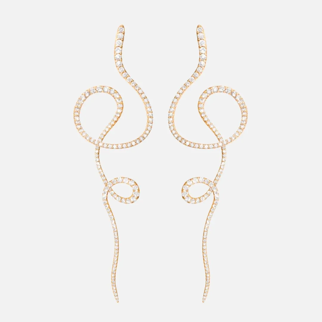 Ole Lynggaard Ohrringpaare | Hochkarätige Juwelierkunst | Love Band earrings Twirl