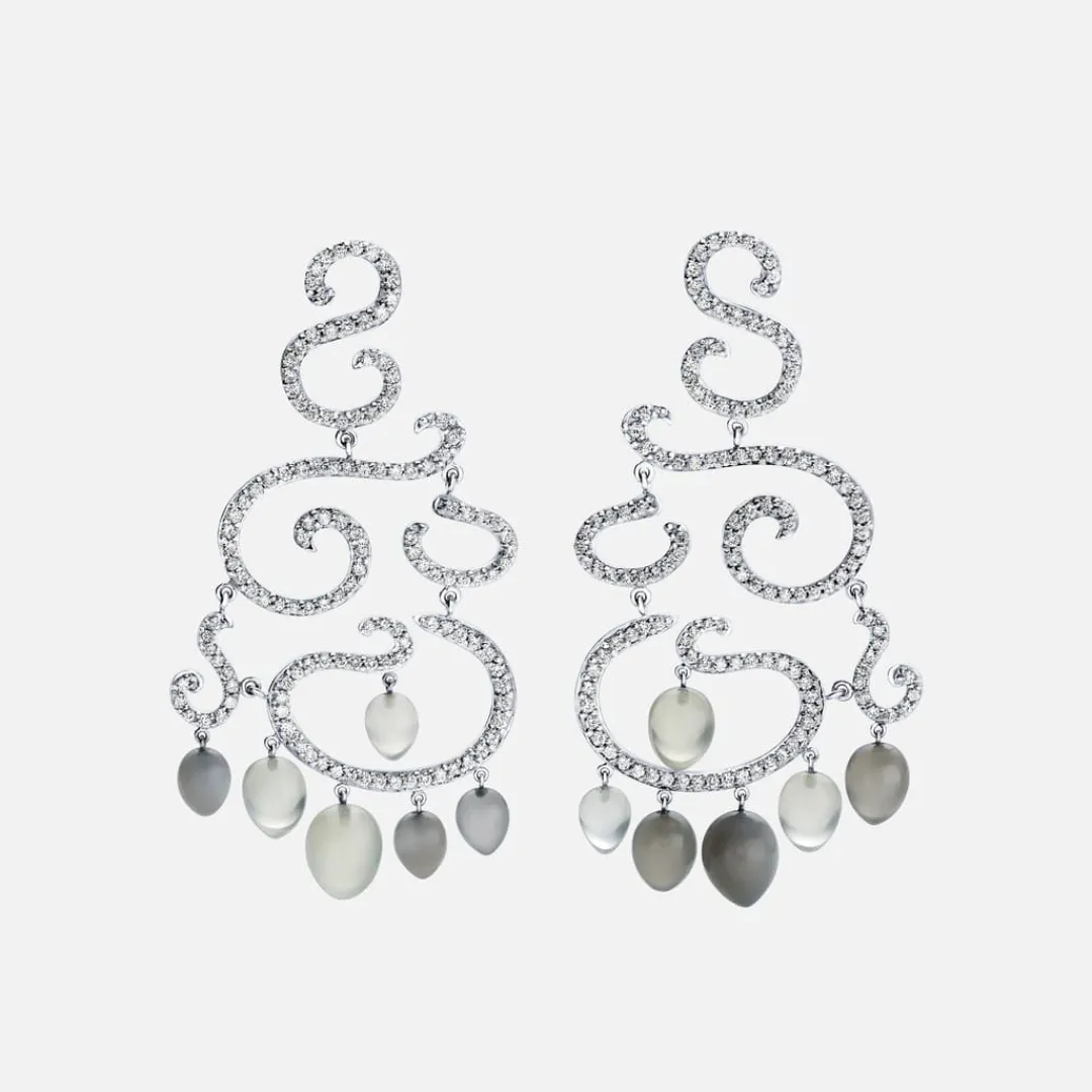 Ole Lynggaard Ohrringpaare | Hochkarätige Juwelierkunst | Love Bands earrings Chandeliers