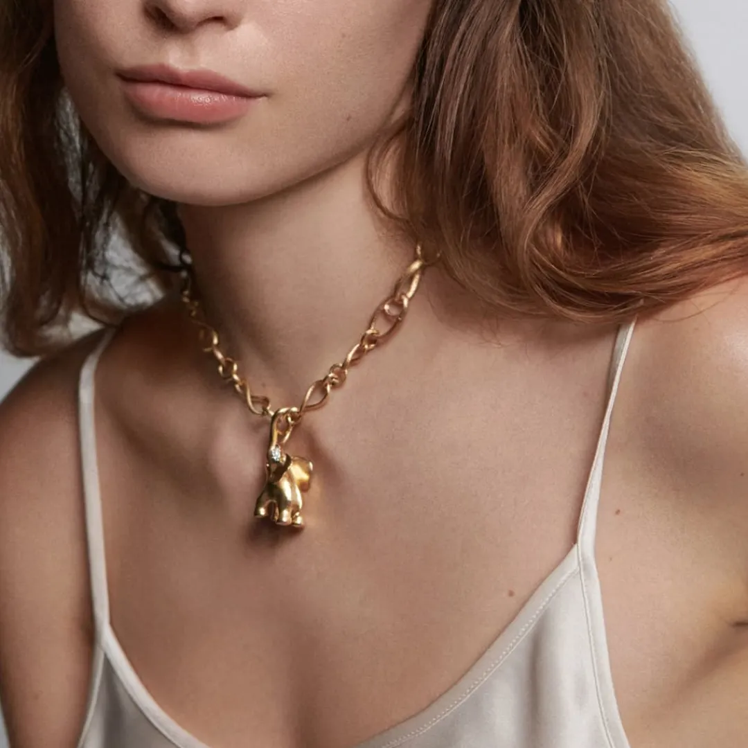 Ole Lynggaard Halsketten | Schmucksets | Love-Collier mit Elephant-Anhänger, groß