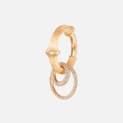 Ole Lynggaard Ohrring Anhänger | Anhänger | Nature earring pendant large pavé