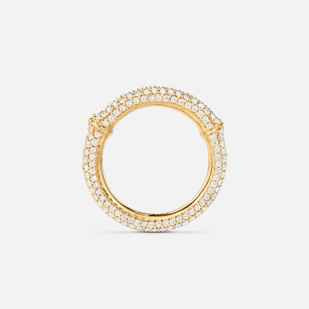 Ole Lynggaard Ringe | Nature ring IV pavé