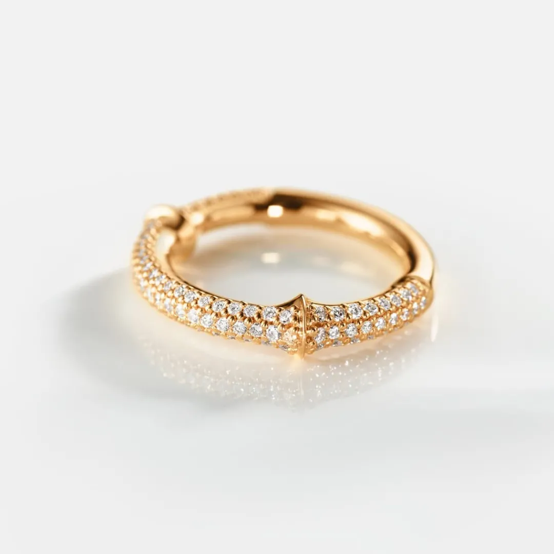 Ole Lynggaard Ringe | Nature ring IV Pavé