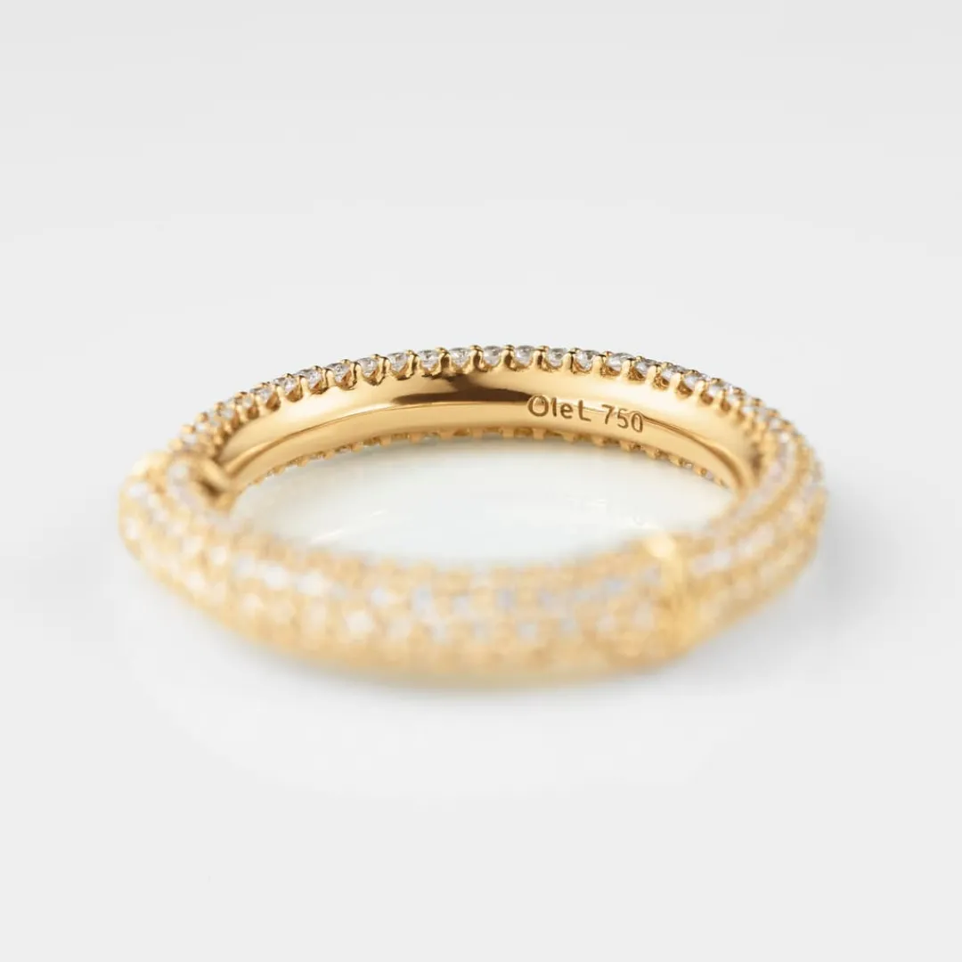 Ole Lynggaard Ringe | Nature ring IV pavé