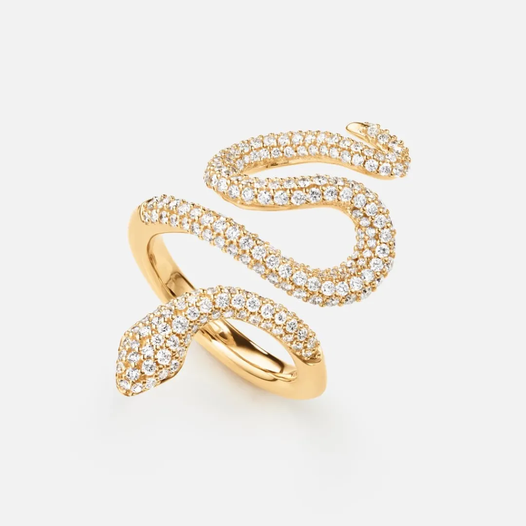 Ole Lynggaard Ringe | Snakes diamantpavé-ring mittel