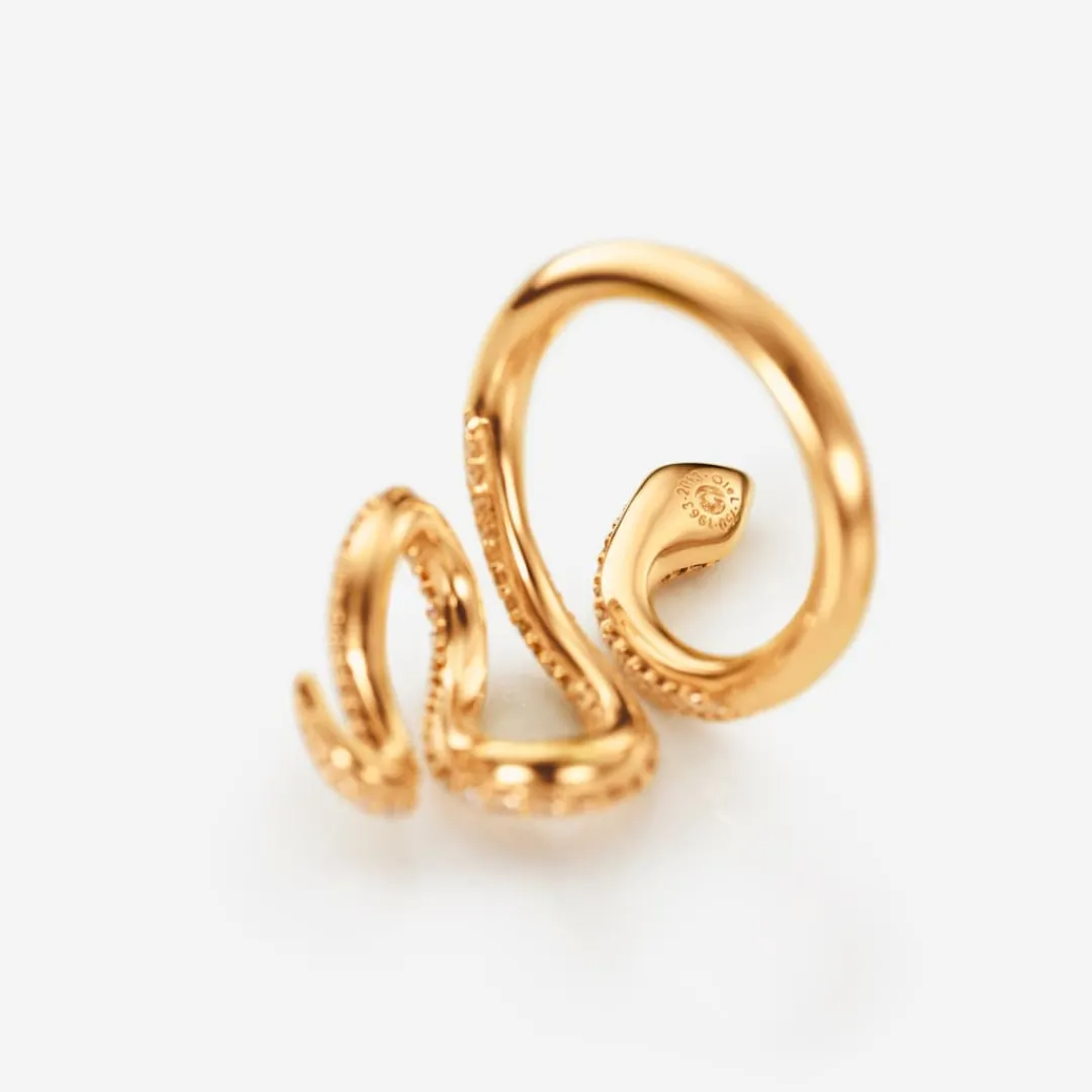 Ole Lynggaard Ringe | Snakes diamantpavé-ring mittel