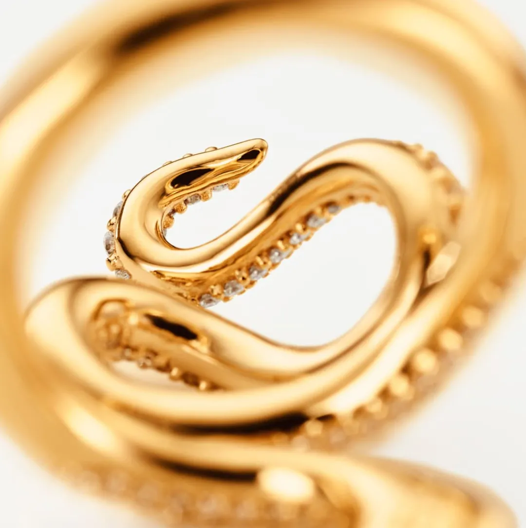 Ole Lynggaard Ringe | Snakes diamantpavé-ring mittel