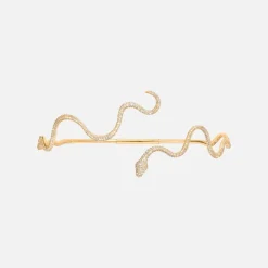 Ole Lynggaard Halsketten | Hochkarätige Juwelierkunst | Snakes Halsreif mit Diamant-Pavé