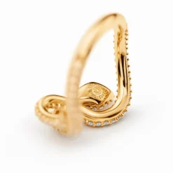 Ole Lynggaard Ringe | Snakes ring pavé klein