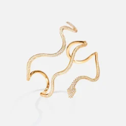 Ole Lynggaard Armbänder | Hochkarätige Juwelierkunst | Snakes-Armreif in Pavé-Fassung gross