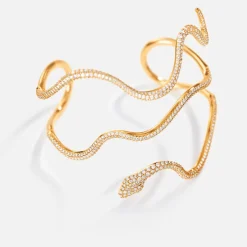 Ole Lynggaard Armbänder | Hochkarätige Juwelierkunst | Snakes-Armreif in Pavé-Fassung gross