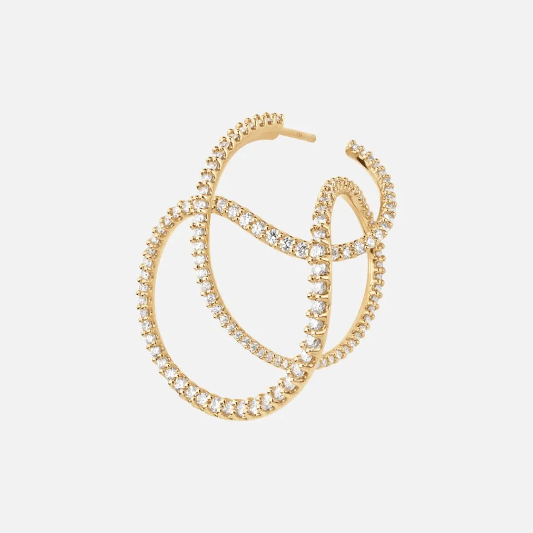 Ole Lynggaard Hochkarätige Juwelierkunst | Hochkarätige Juwelierkunst | Twisted Love Bands Ohrringe